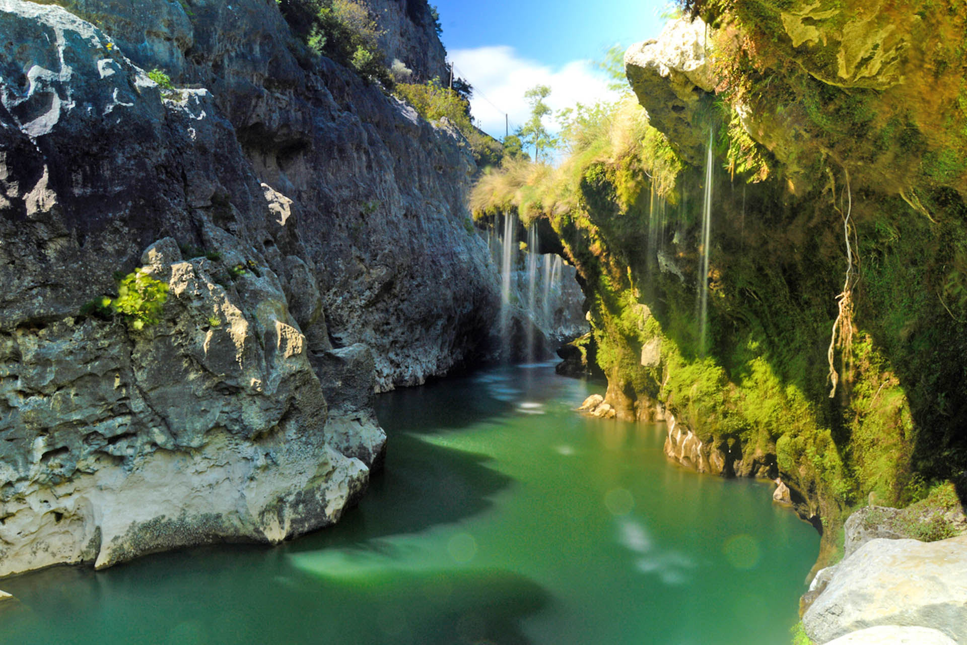 La cascade de l’éventail “Le Parapluie”, près de Saint-Guilhem-le-Désert